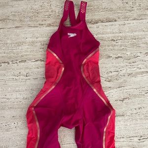 Speedo Tech Suit Pure Intent Open Back Sunrise Sz 20